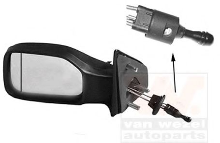Наружное зеркало VAN WEZEL 4009813