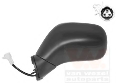 Наружное зеркало VAN WEZEL 3701805