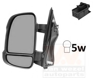 Наружное зеркало VAN WEZEL 1651801