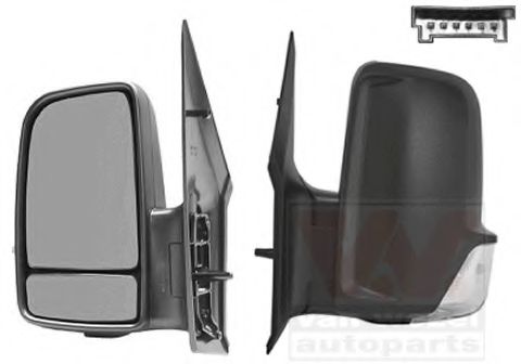 Наружное зеркало VAN WEZEL 3077807