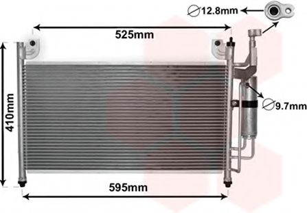 Радиатор кондиционера VAN WEZEL 27005236