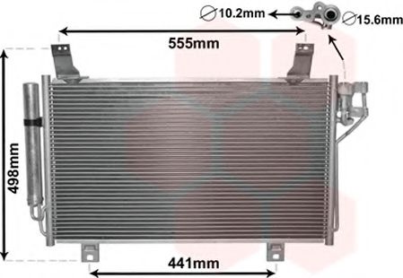 Радиатор кондиционера VAN WEZEL 27005264 Радиатор кондиционера VAN WEZEL 27005264