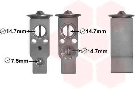Расширительный клапан кондиционера VAN WEZEL 82001386