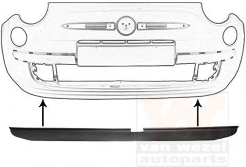 Спойлер бампера FIAT/ALFA/LANCIA 51861057