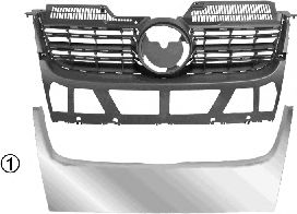 Решетка радиатора VAN WEZEL 5886519