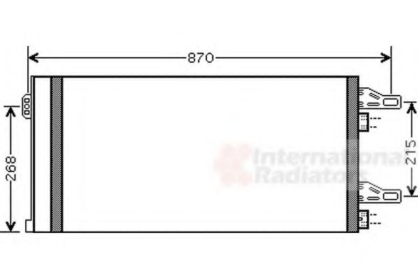 Радиатор кондиционера VAN WEZEL 09005246
