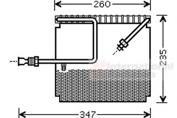 Испаритель кондиционера Honda/Acura 80210S30A01