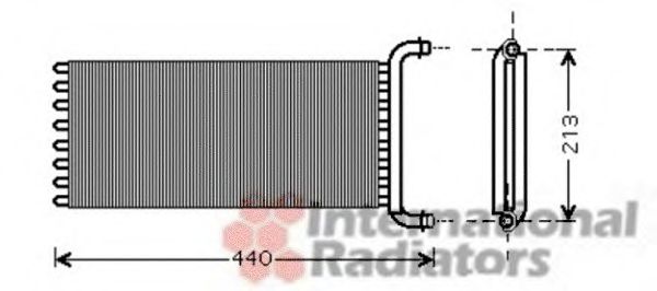 Радиатор печки VAN WEZEL 30006441