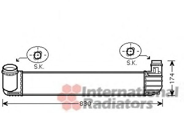 Интеркулер VAN WEZEL 43004413