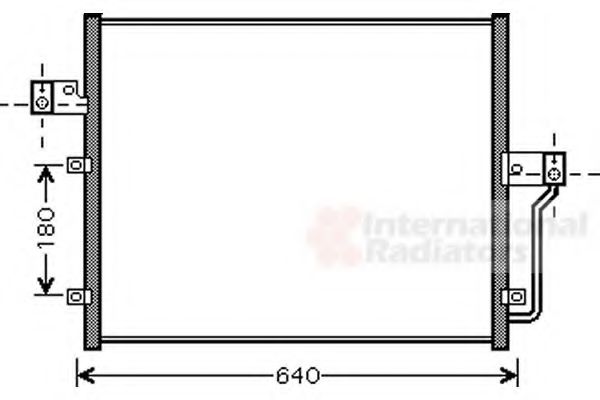 Радиатор кондиционера VAN WEZEL 81005082