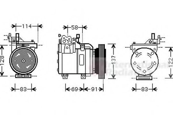 Компрессор кондиционера VAN WEZEL 8200K199