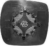 Стекло наружного зеркала VAN WEZEL 4312830