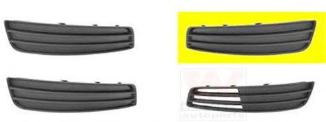 Облицовка бампера VAN WEZEL 0334595