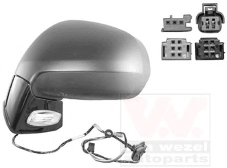 Наружное зеркало VAN WEZEL 0972817