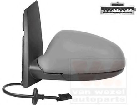 Наружное зеркало VAN WEZEL 3749807