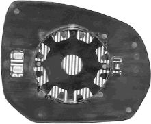 Стекло наружного зеркала VAN WEZEL 4076838