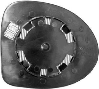 Стекло наружного зеркала VAN WEZEL 4371832