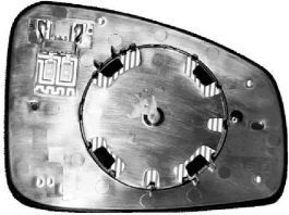 Стекло наружного зеркала VAN WEZEL 4377838