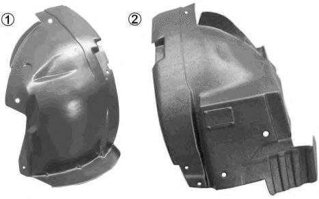 Подкрылок VAN WEZEL 4395434