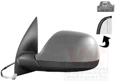 Наружное зеркало VAN WEZEL 5785817
