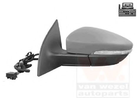 Наружное зеркало VAN WEZEL 5849807