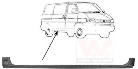 Рем вставка двери VAN WEZEL 5874120