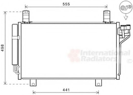 Радиатор кондиционера VAN WEZEL 27005264