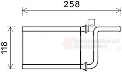 Радиатор печки VAN WEZEL 32006254