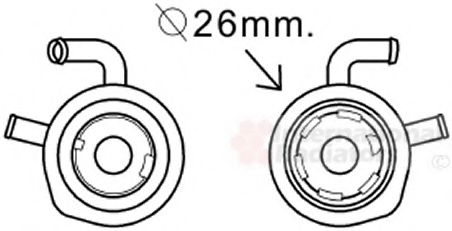 Масляный радиатор VAN WEZEL 43003611
