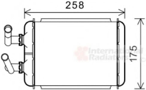 Радиатор печки GM 52493347
