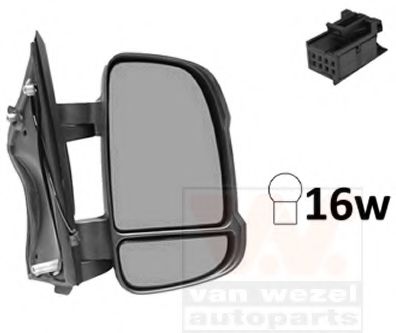 Наружное зеркало VAN WEZEL 0983802