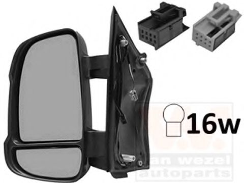 Наружное зеркало VAN WEZEL 0983805