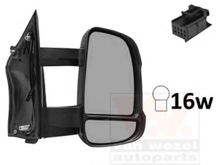 Наружное зеркало VAN WEZEL 1651812