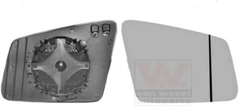 Стекло наружного зеркала VAN WEZEL 3044838