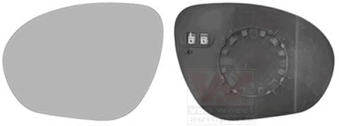 Стекло наружного зеркала VAN WEZEL 3380837