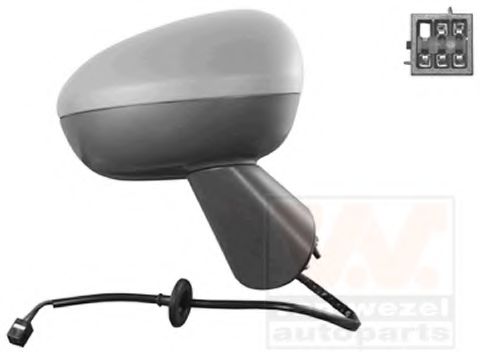 Наружное зеркало VAN WEZEL 3860808