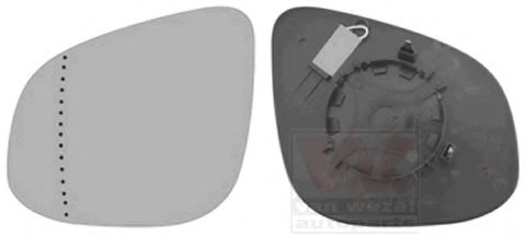 Стекло наружного зеркала VAN WEZEL 4412831