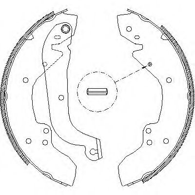 Тормозные колодки барабанные WOKING Z4056.01