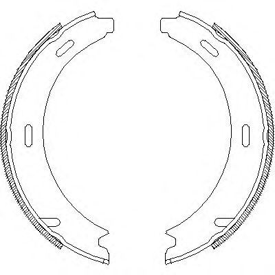 Тормозные колодки барабанные WOKING Z4093.01