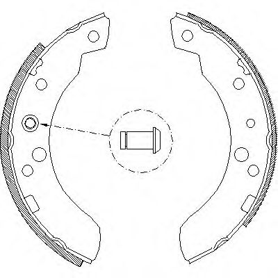 Тормозные колодки барабанные WOKING Z4111.00