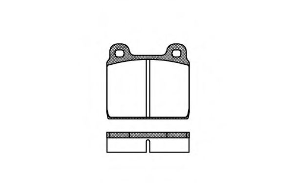 Тормозные колодки WOKING P1023.20