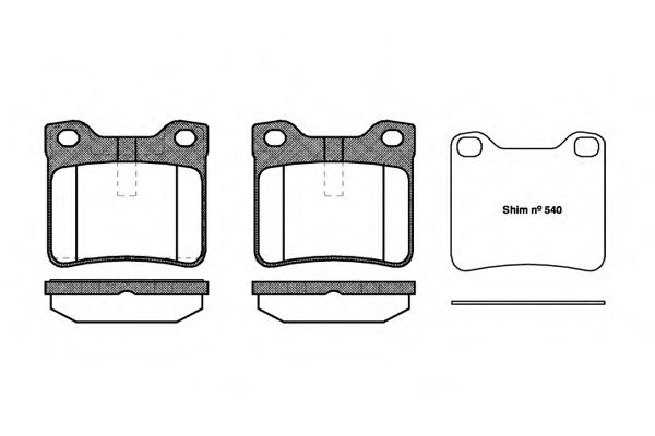 Тормозные колодки WOKING P2213.10