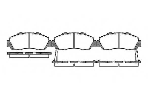 Тормозные колодки WOKING P2513.02