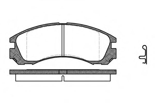 Тормозные колодки WOKING P2543.22