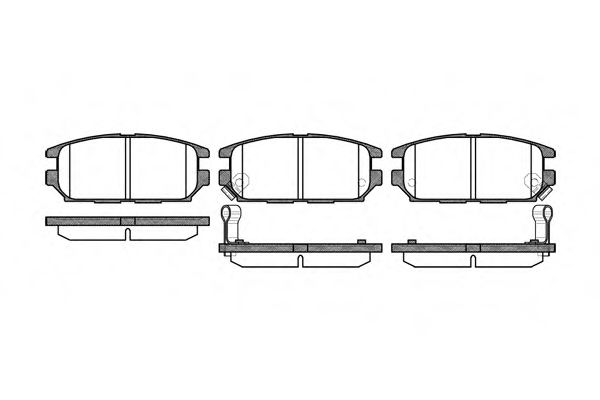 Тормозные колодки WOKING P2563.12