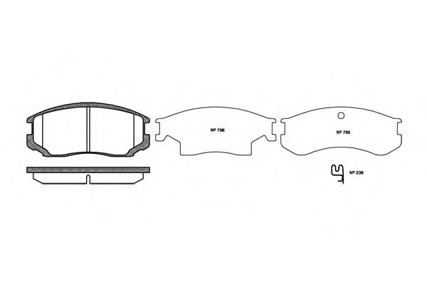Тормозные колодки WOKING P2573.22