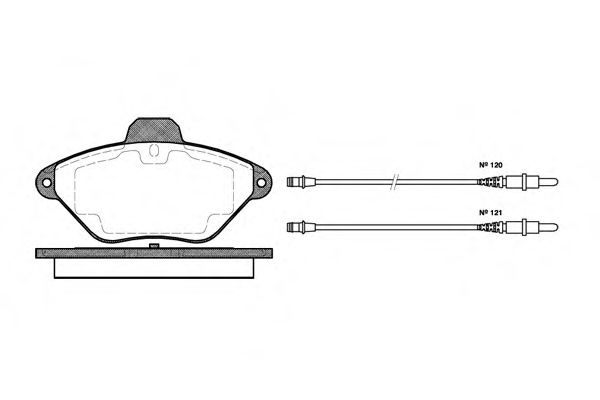 Тормозные колодки WOKING P5393.04