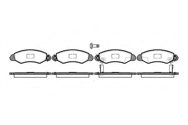 Тормозные колодки WOKING P6023.02