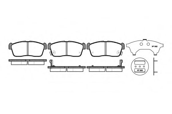 Тормозные колодки WOKING P6243.02