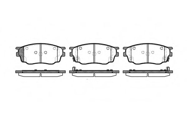 Тормозные колодки WOKING P9003.22